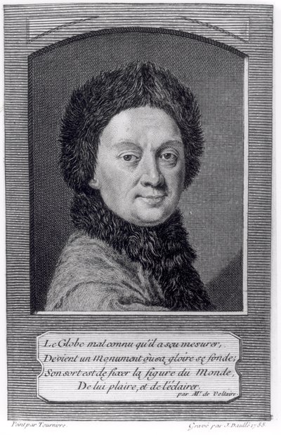 Pierre Louis Moreau de Maupertuis (1698-1759) inciso da John Daulle (1703-63) 1755 da Tourniere